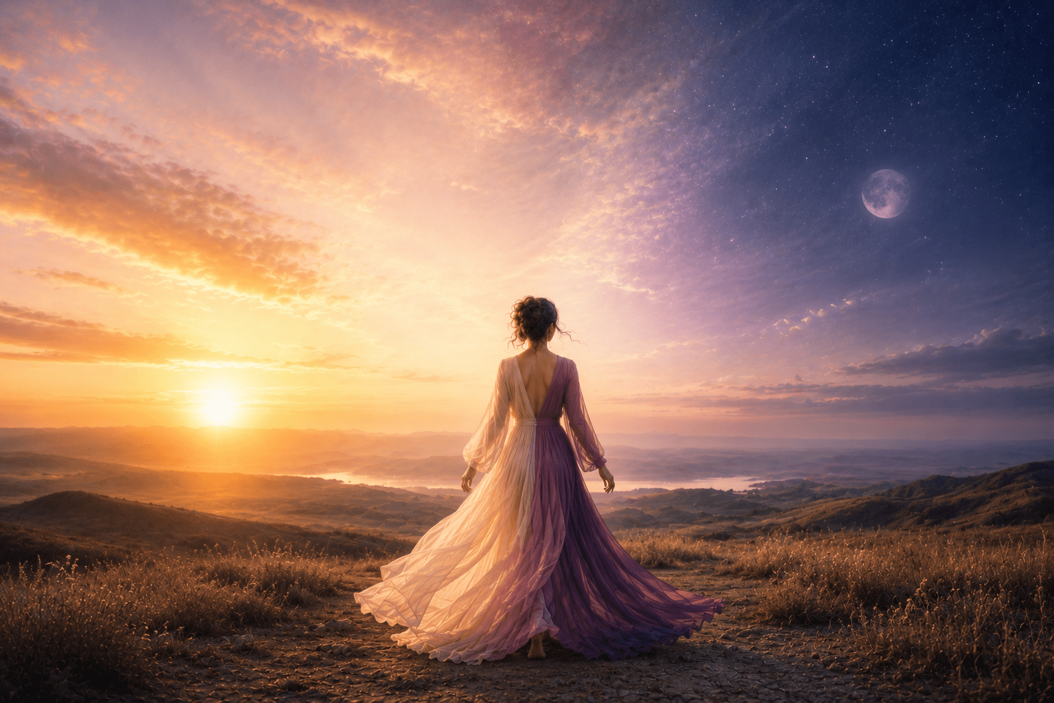 The inner masculine and feminine. The balance between energies. The sun and the moon. Polarity. Inner Harmony. Relationship Healing.